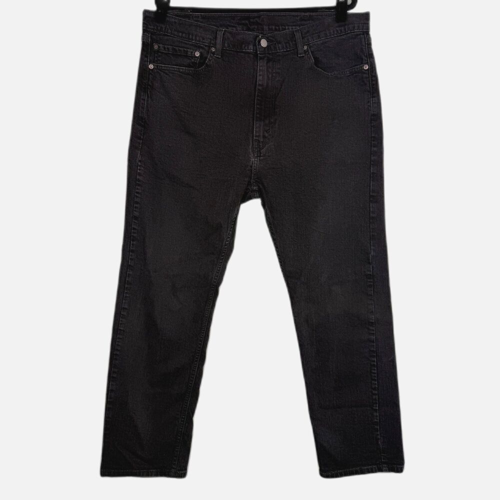 Levi’s 505 Jeans Mens 40x30 Black Regular Fit Straight Leg Denim